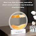 Miniatyrbillede 3 af 5: Hjemmedekoration 3D Bevægelig Sandsandkunst, 7,48 tommer 360 Graders Roterende Timeglas Dekoration, Kreativ Sandsandkunst Flydende Bevægelse Stue Soveværelse Bordlampe Dekoration red