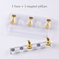 Miniatyrbillede 4 af 5: Sraith Cram Ingne Akryl Negle Display Stativ Negle Tip Holder Magnetisk Negle Praksis Stativ Fingernegl B