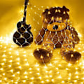 Miniatyrbilde 1 av 5: 192 LED Lyslenker 3m x 2m Varmt Hvit Lyslenker Netting for Jul Halloween Fest Bursdag Bryllup Egnet for innendørs og utendørs bruk