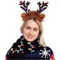 Miniatyrbilde 3 av 5: Kongque - 2 stk Lysende Hodebånd med LED, Julehodeband for Juleressurser og Festgaver (One Size Fits All)