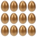 Miniatyrbilde 1 av 2: 12 stk tomme plastegg metalliske tomme egg påskeoverraskelsesegg metalliske påskeegg