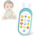 Miniatyrbilde 1 av 5: Babytelefonleker, Baby Toys 6 Til 12 Måneder Baby Late Som Telefon Lek Telefon Interaktive Leker Med Myke Fargeskiftende Lys, Ulike Musikklyder