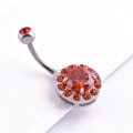 Miniatyrbillede 2 af 3: Navle-piercing rød