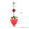 Pikkukuva 2 / 3: Napatyyppi Navel Piercing Rengas punainen