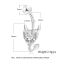 Miniatyrbillede 3 af 3: Navle-Belly Button Ring Kropspiercing