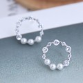 Miniatyrbild 1 av 3: Guldpläterade Örhängen Cubic Zirconia silver