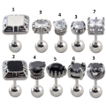 Miniatyrbillede 1 af 2: Ørepiercing 5 SVART