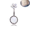 Miniatyrbillede 1 af 2: Navle-Belly Button Ring Kropspiercing Blomst