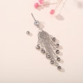 Miniatyrbillede 3 af 3: Navle-piercing sølv
