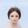 Miniatyrbillede 2 af 4: Krystal bryllupshårkrone hårtilbehør
