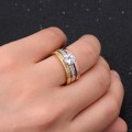 Miniatyrbild 2 av 2: 18K Guldfyllda Guld Filled gulddoublé Ring CZ Förlovning 16