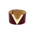 Miniatyrbillede 2 af 5: Læderarmbånd med vikling BEIGE