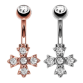 Miniatyrbillede 1 af 2: Navle-Belly Button Ring Kropspiercing GULD