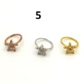 Miniatyrbillede 2 af 2: CZ Næseringe Clicker Læberinge guld