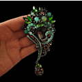 Miniatyrbillede 5 af 5: Broche med krystal