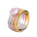 Miniatyrbillede 1 af 3: 18K Guldbelagt RING CZ 16