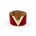 Miniatyrbillede 3 af 5: Læderarmbånd med vikling BEIGE