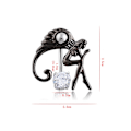 Miniatyrbillede 2 af 2: Sort Angel Navle Ring Kropspiercing
