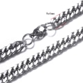 Miniatyrbillede 2 af 4: Halskæde + Armbånd i Rustfrit Stål 6mm