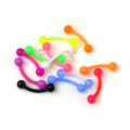 Miniatyrbillede 1 af 2: UV piercing øjenbryn stud banan ring øjenbryn Grön