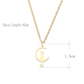 Miniatyrbild 3 av 3: Rostfritt stål HALSBAND GULD, SILVER guld