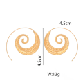 Miniatyrbillede 2 af 2: Øreringe Spiral guld