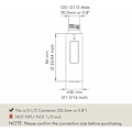 Miniatyrbillede 3 af 5: SUS304 Køkkenarmaturdyse i rustfrit stål - Universal G1/2 udtræksmixerhoved - Børstet finish - Model PFS200-BS.{f2}