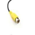 Miniatyrbillede 3 af 3: 2,5 mm til RCA Letvægtskabel Konverter GPS Tablet Forlængelse Pladsbesparende Bakkamera Bagudsyn Nem Installation til Bil DVR (Sort)