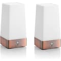 NA/Wireless PIR Motion Sensor Table Lamp Super Bright LED Battery Operated Hallway Night Light - Square - 2-pack
