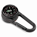Miniatyrbild 3 av 4: 3-i-1 Dubbelsidig Mini Kompass Karbinhake Termometer För Utomhusbruk