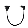 Pikkukuva 2 / 8: DisplayPort uros-naaras, tukee 8K 60 Hz:llä, 4K 120 Hz:llä, 90° kulma DisplayPort 1.4 -kaapeli 0,3 metriä näytölle 0.1