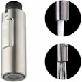 Miniatyrbillede 1 af 5: SUS304 Køkkenarmaturdyse i rustfrit stål - Universal G1/2 udtræksmixerhoved - Børstet finish - Model PFS200-BS.{f2}