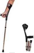 Portable Folding Forearm Crutches for Adults, Height Adjustable Arm Cuff Momentum