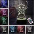 Stitch natlampe, Lilo og Stitch gaver 3D Stitch lampe legetøj
