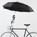 Bike Umbrella with Universal Mount, Foldable Double-Layer Windproof Sunshade, for Bicycles, Wheelchairs, and Strollers, Black 106 cm