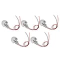 5pcs 12V 1W Mini LED Recessed Ground Spotlight Deck Light for Jewelry Cabinet Ceiling Stair Landscape