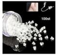 100 pcs Earring Backs in Nickel-Free Latex