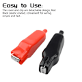 Miniatyrbillede 6 af 7: 10 stk. Alligator Test Clips Alligator Clip Elektriske Test Clips Mix