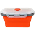 Miniatyrbild 4 av 5: 3 st Silikon Vikbara Matförvaringsbehållare Lunchlåda Bento Matförvaring Frys Värme Mikrovågsugn Diskmaskin Fryssäker Ugnssäker 350ml Rektangulär