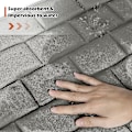 Miniatyrbild 3 av 5: Badrumsmatta Superabsorberande Vatten Halkfri Memory Foam Badrumsmattor För Badrum Maskintvättbar Snabbtorkande 40 X 60 Cm Ljusgrå