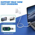 Miniatyrbillede 4 af 5: 140W USB4.0 Magnetisk Adapter USB C til Type C 40Gbps Hurtigopladningskonverter Kabelstik 8K@60Hz USB Type C Adapter, A