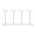 4 Set Acrylic Hat Stand Clear Pedestal Display Stand Baseball Hat Rack Round Acrylic Risers for Display Hat