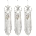 3-pack Macrame Dream Catcher Wall Decor Handmade Bohemian Home Decor Tassel Wall Hangings Wedding O
