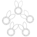 Metal Frame Linear Easter Flower Garden Glitter Easter DIY Craft Holiday Hanging Ornaments