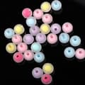 150 st 8 mm akrylpärlor, 6 färger, runda pärlor