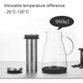 Miniatyrbild 5 av 5: Iced Coffee Maker, Cold Brew Pitcher, Hand-Brewed Cold Brew Pitcher, Home Brew Pitcher, Juice Tea Filter, Glass Pitcher