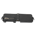 Miniatyrbillede 5 af 8: Multifunktionel Wallet Case med Kortholder til Z Flip 3 Foldbar Telefon Læder Etui Mobiltelefontilbehør Sort 0.3
