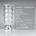 Miniatyrbild 4 av 5: Crystal Table Lamp Light Projector 3 Colors Adjustable Romantic Atmosphere Light USB Touch Night Light