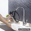 Miniatyrbillede 5 af 5: SUS304 Køkkenarmaturdyse i rustfrit stål - Universal G1/2 udtræksmixerhoved - Børstet finish - Model PFS200-BS.{f2}