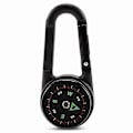Miniatyrbild 1 av 4: 3-i-1 Dubbelsidig Mini Kompass Karbinhake Termometer För Utomhusbruk